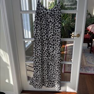 Chic Animal Print Slip Dress size M